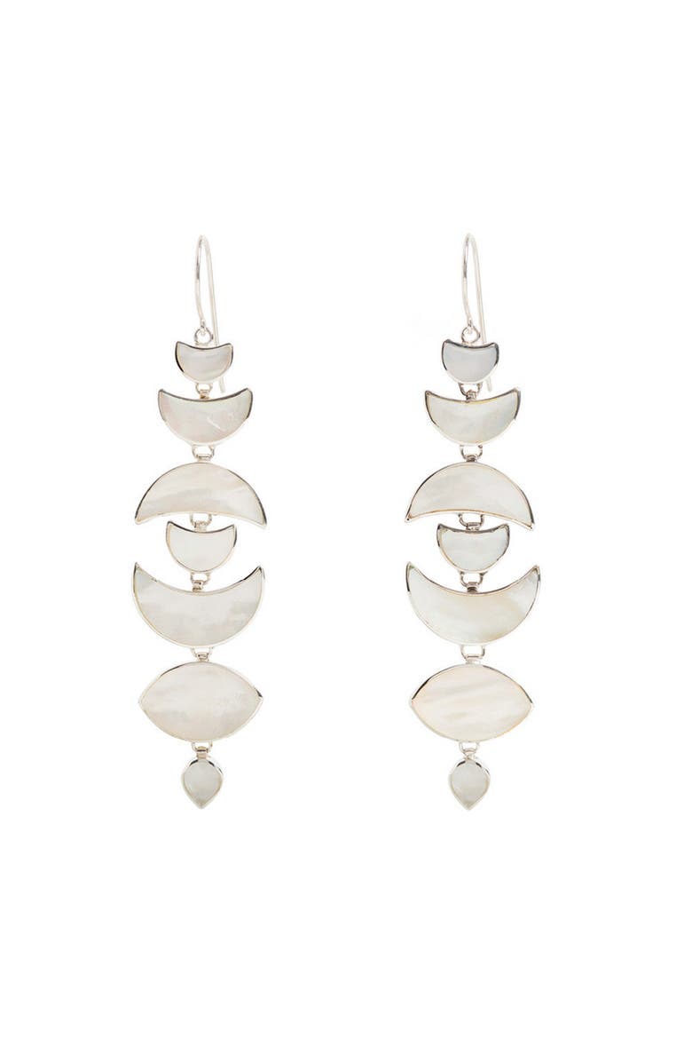 Freya Rose Warrioress Moon Drops, Main, color, Silver