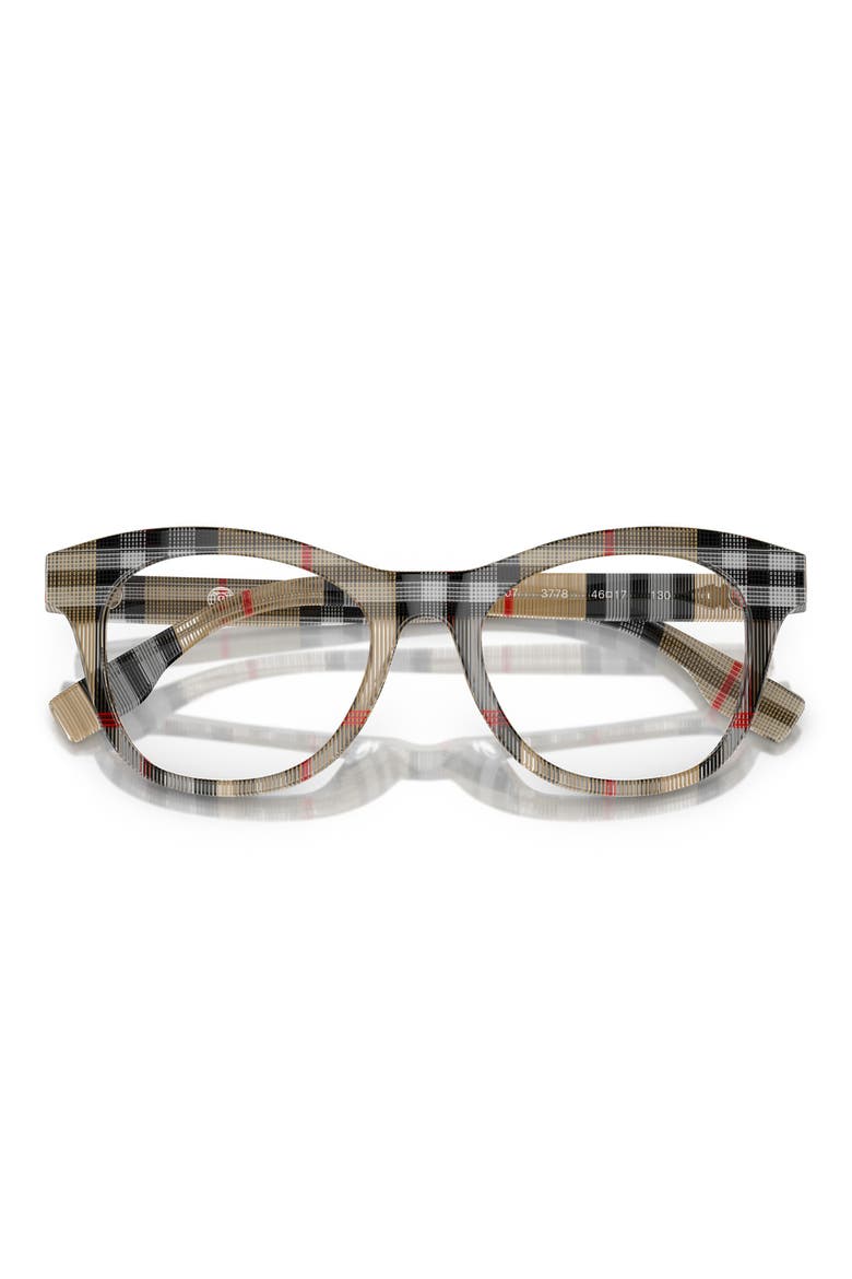 46mm Cat Eye Optical Glasses, Alternate, color, VINTAGE CHECK / DEMO LENS