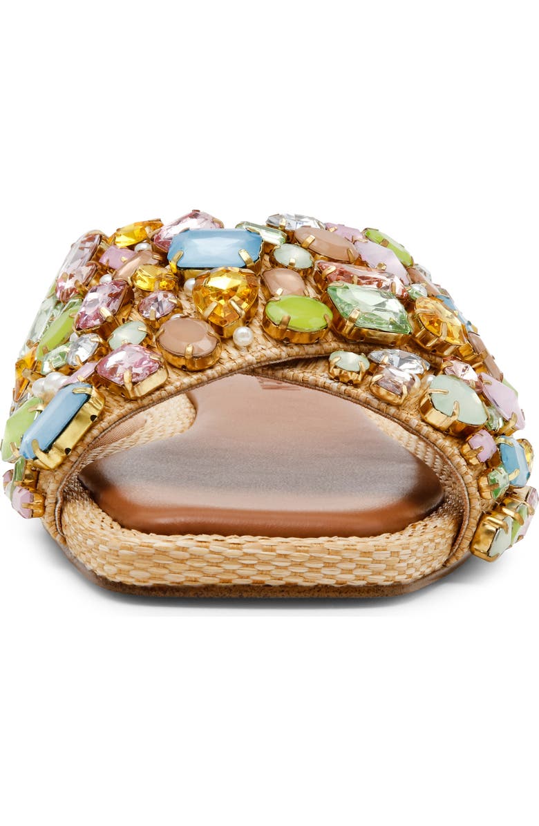 Steve Madden Levity Crystal Embellished Sandal, Alternate, color, Gold Multi
