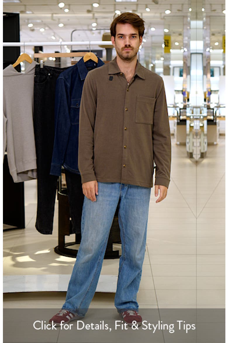 Sueded Jersey Shirt Jacket video