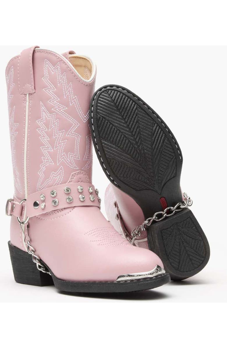 DURANGO Lil' Little Kid Pink Rhinestone Western Boot, Alternate, color, Pink Bling