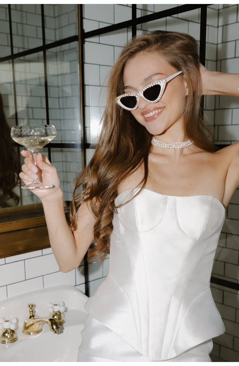 Untamed Petals Celeste Mini Dress, Alternate, color, Ivory