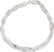 SAVVY CIE JEWELS Braided Chain Bracelet