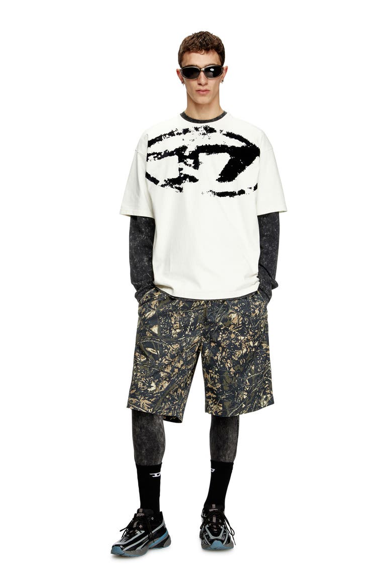 T-Boxt-N14 Flocked Logo T-Shirt, Alternate, color, IVORY