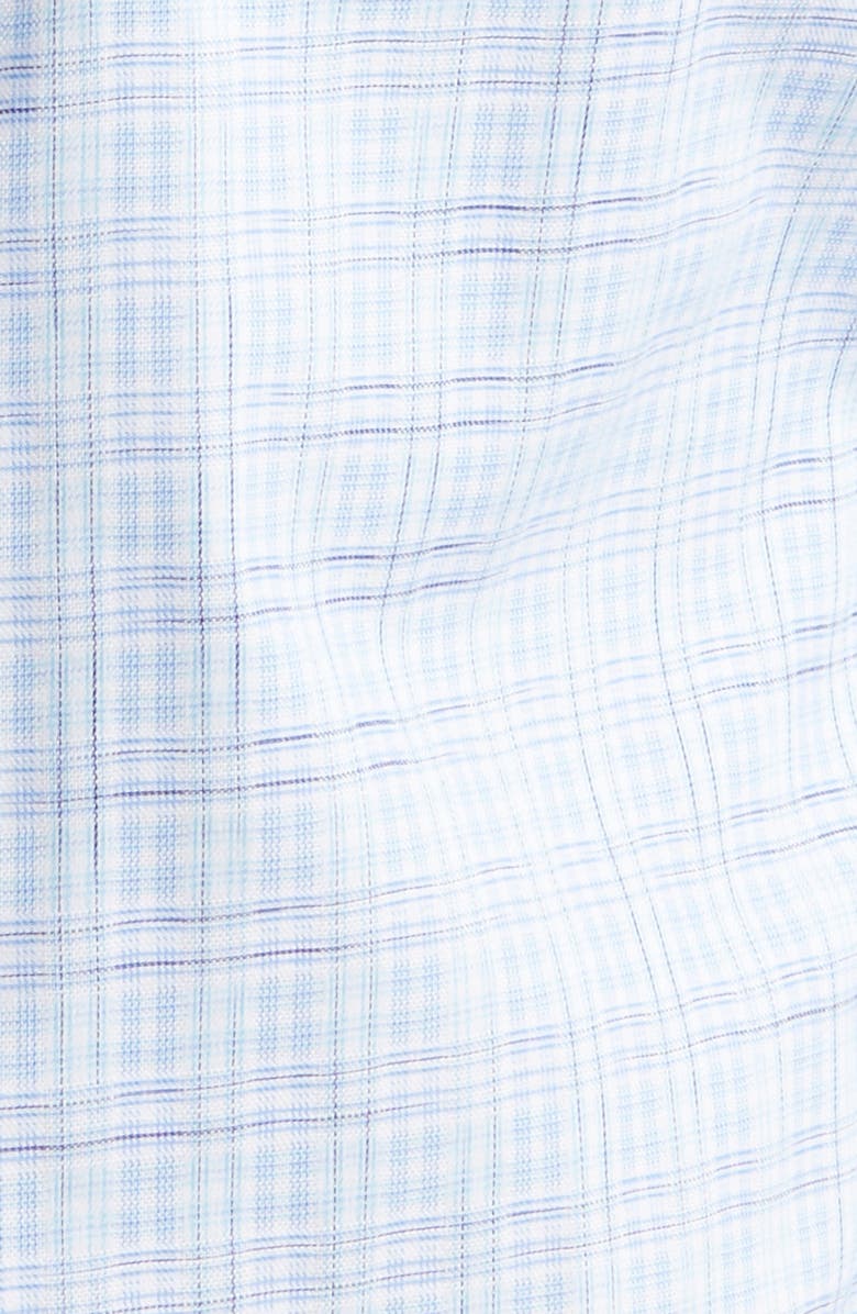 Scott Barber Check Stretch Cotton Button-Down Shirt, Alternate, color, 