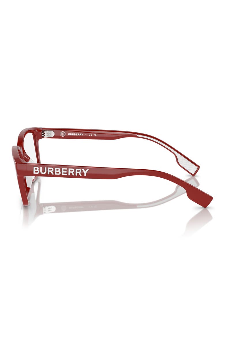 50mm Rectangular Optical Glasses, Alternate, color, RED / DEMO LENS