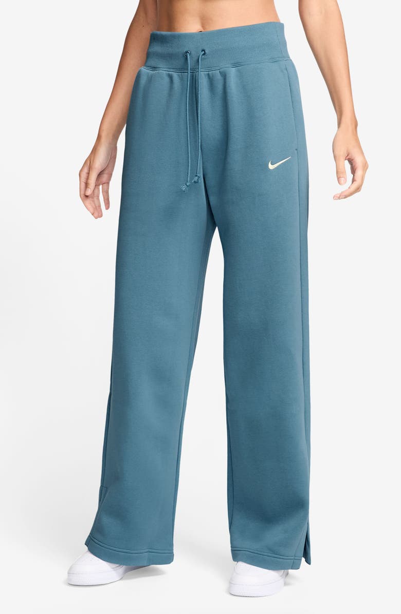 Nike Sportswear Phoenix High Waist Wide Leg Sweatpants, Main, color, 
