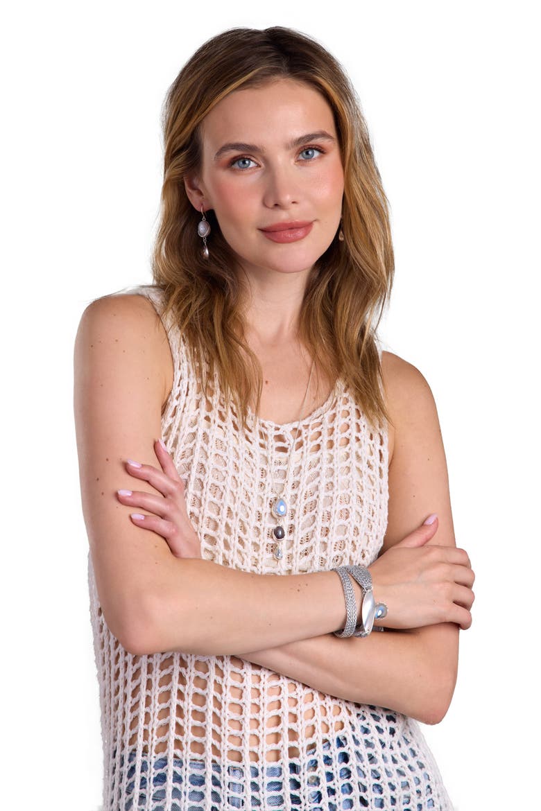 Boho Chic Fringe Knit Cover-Up Dress, Alternate, color, IVORY