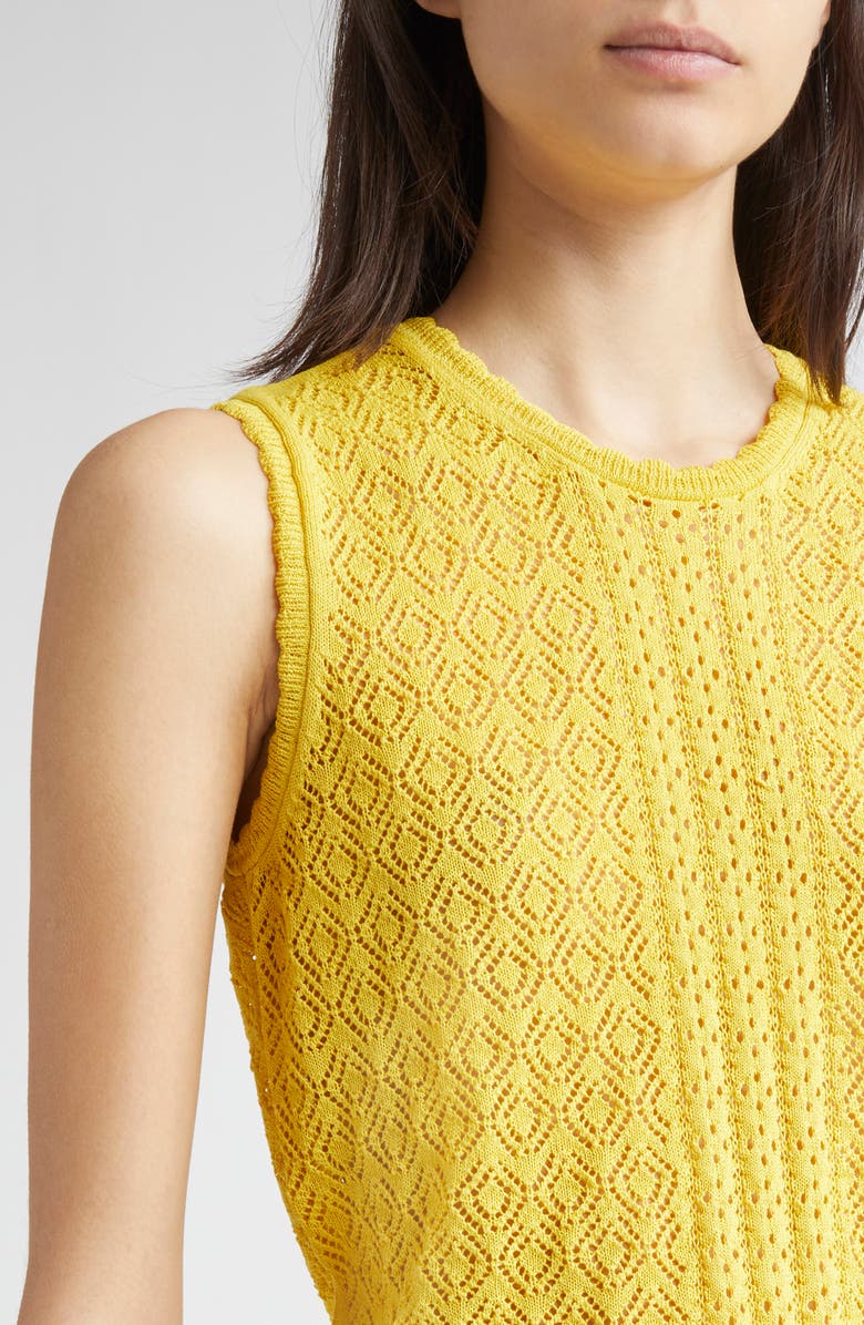 Lea Pointelle Sweater Vest