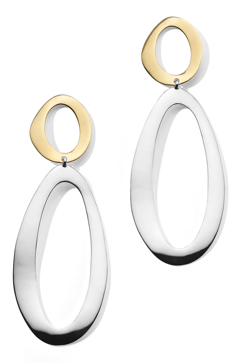 Chimera Classico Long Snowman Earrings, Main, color, SILVER