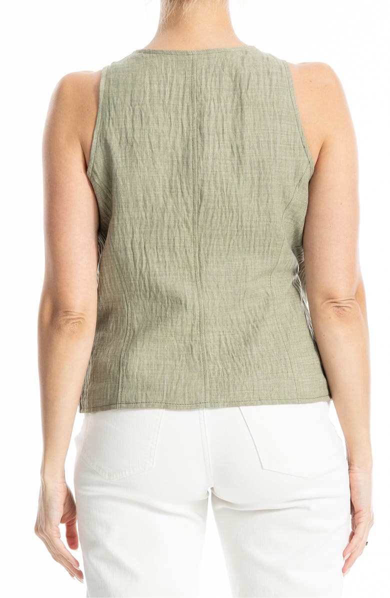 MAX STUDIO Woven Vest, Alternate, color, Grey