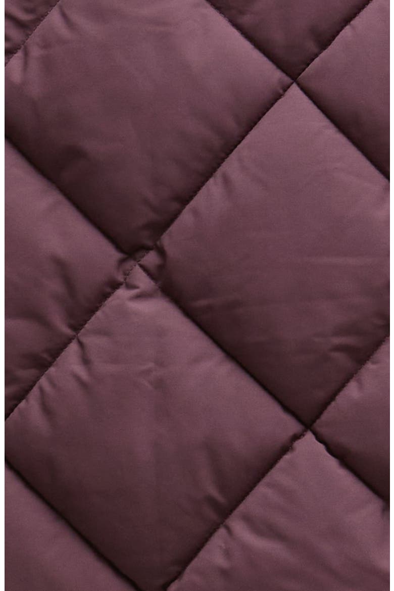 Becky Diamond Quilted Puffer Vest, Alternate, color, BLACK CHERRY/ MUTED TARTAN