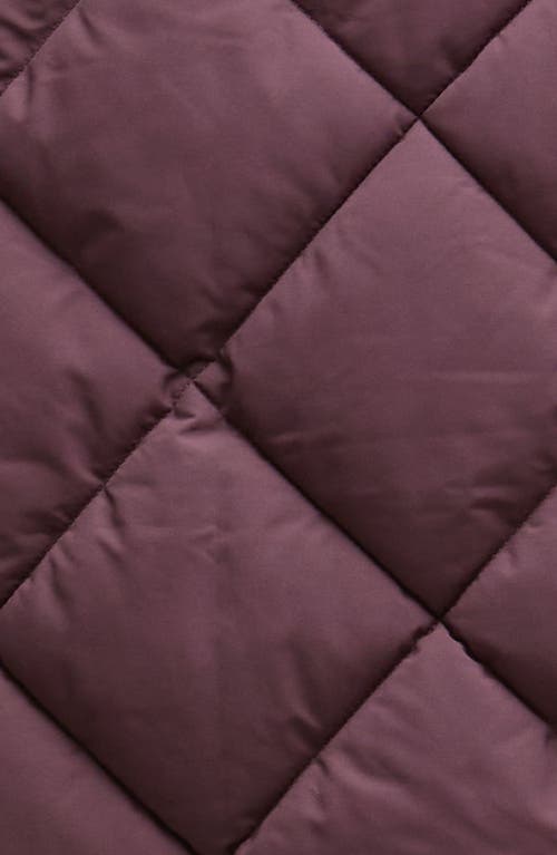 Barbour Becky Diamond Quilted Puffer Vest In Purple