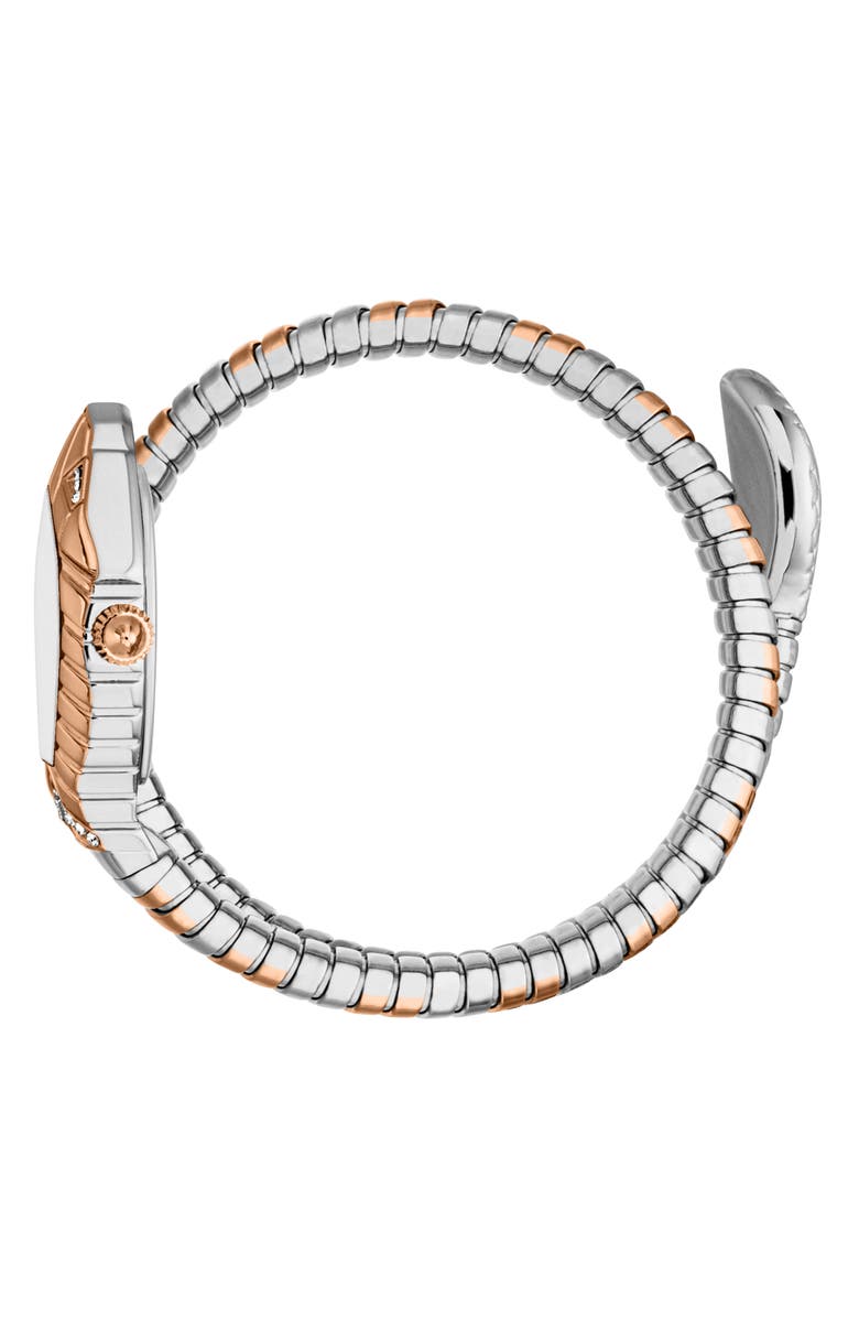 Just Cavalli Snake Bracelet Strap Watch, 21.5mm x 34.5mm, Alternate, color,