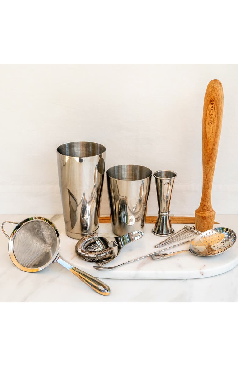 A Bar Above 14-Piece Craft Bar Set, Stainless Steel, Alternate, color, Stainless Steel