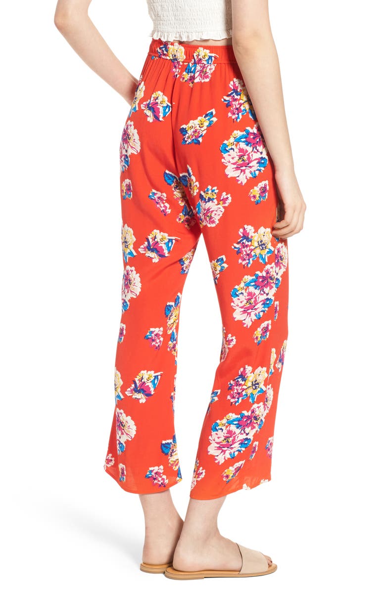 BP. Print Crop Flare Pants, Alternate, color,