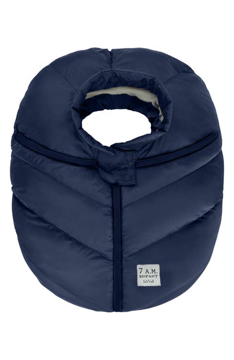 Faux Shearling Trim Car Seat Cocoon