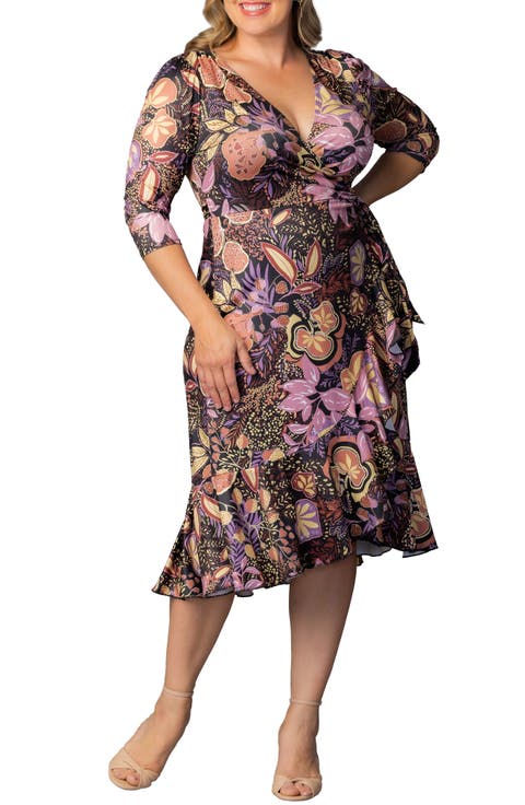 Flirty Flounce Wrap Dress (Plus Size)
