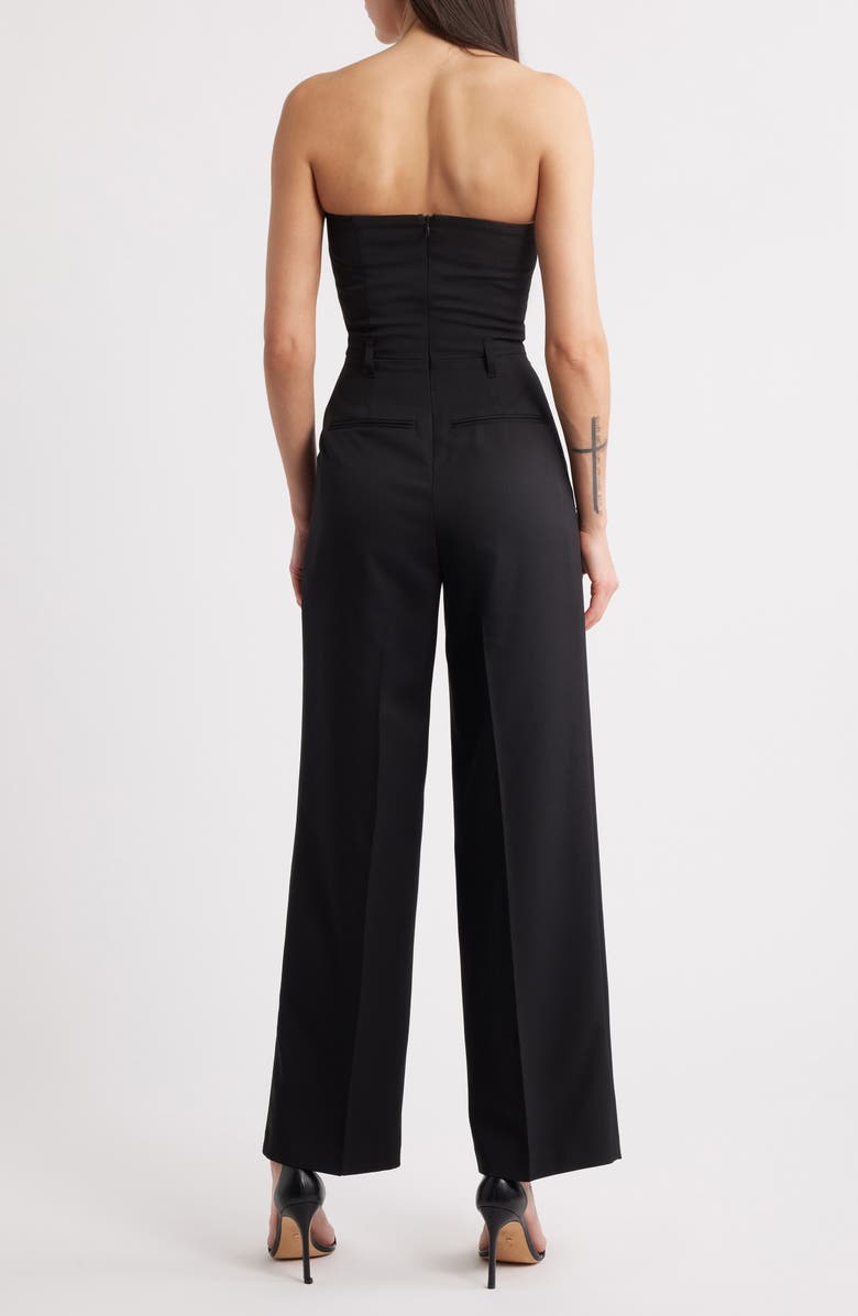 Topshop Tailored Bandeau Jumpsuit, Alternate, color, 