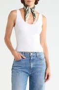 NORDSTROM RACK Eyelet Trim Skinny Scarf