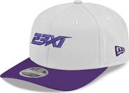 New Era Men's New Era White/Purple 23XI Racing 9SEVENTY Team Adjustable Hat