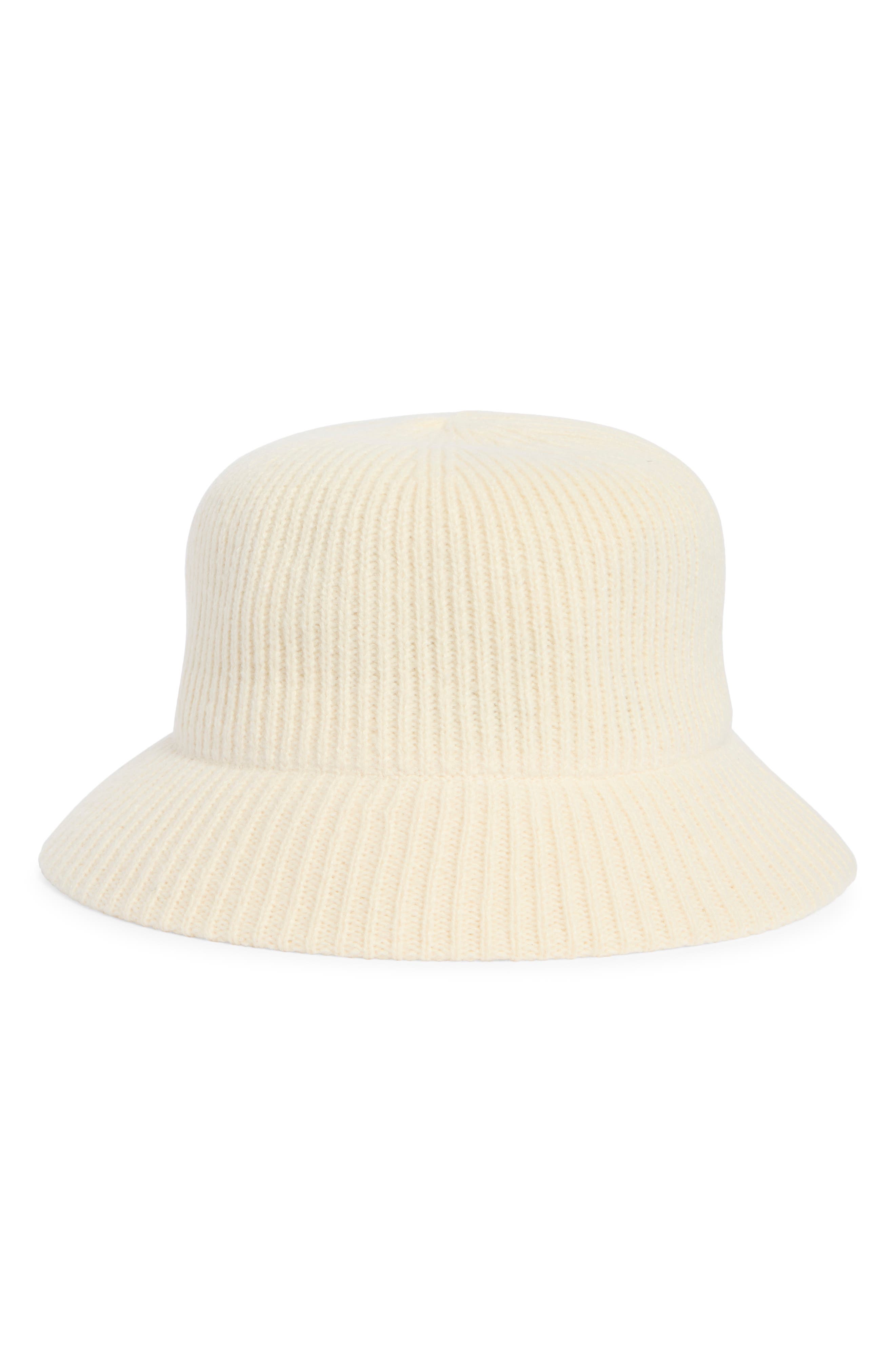 Ribbed Knit Melton Cloche