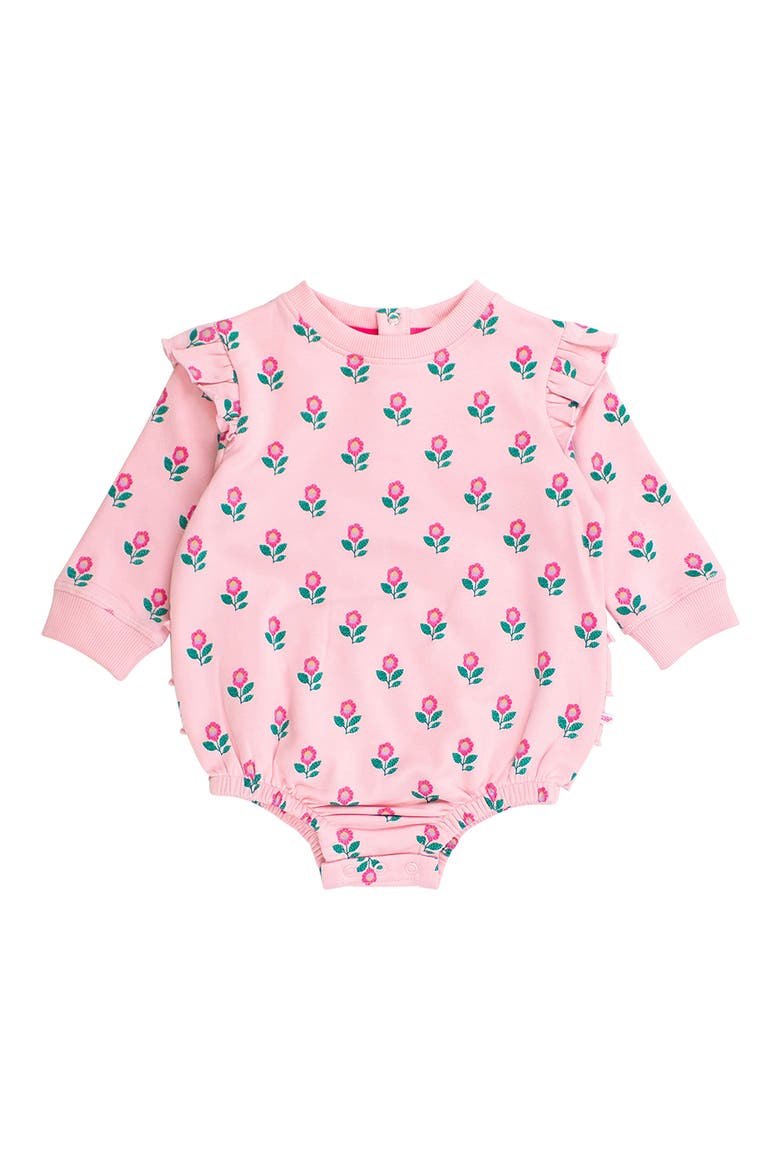 Zinnia Meadow Cotton Bodysuit, Main, color, PINK
