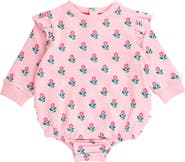 RuffleButts Zinnia Meadow Cotton Bodysuit