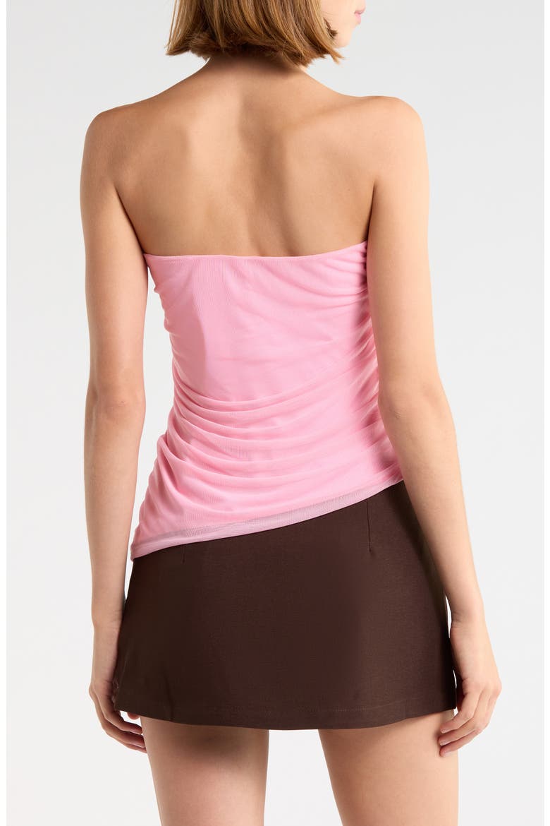 Reminisce Strapless Mesh Top, Alternate, color, PINK