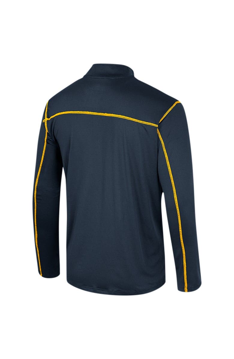 COLOSSEUM Men's Colosseum Navy West Virginia Mountaineers Cameron Quarter-Zip Windshirt, Alternate, color, 