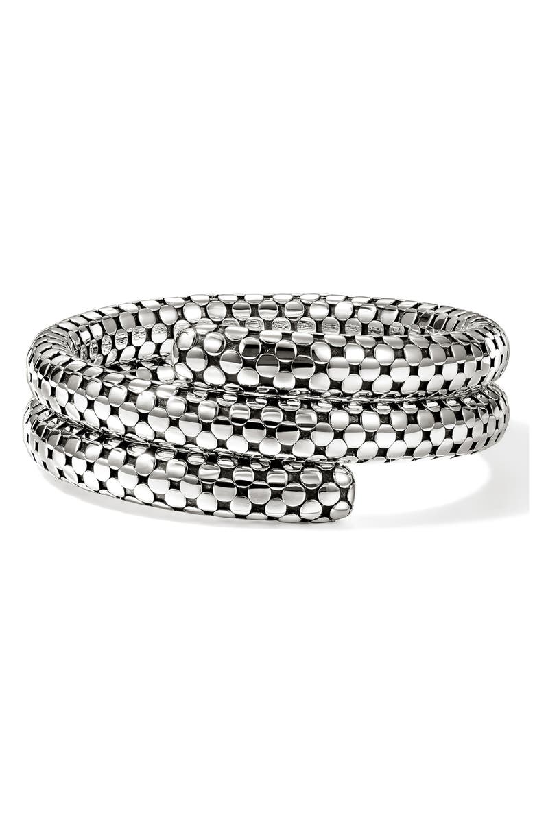 John Hardy Dot Coil Bracelet, Main, color, Silver