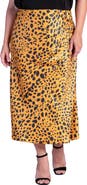 Standards & Practices Izar High Waist Satin Midi Skirt
