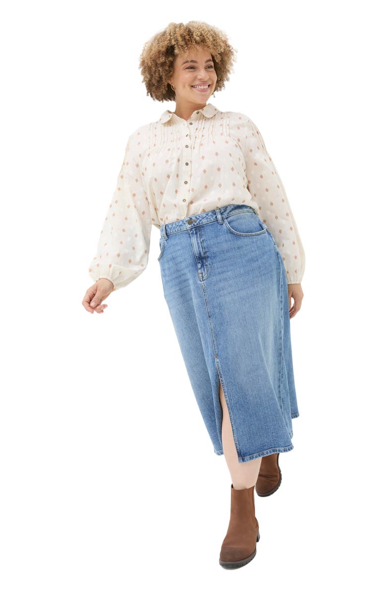 FatFace Women's Plus Size Elsie Dobby Blouse, Alternate, color, 