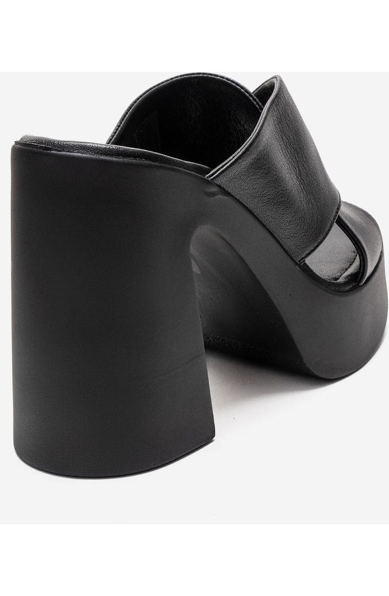 Forever & Always Shoes Essenza Leather Platform Block Heel Sandal, Alternate, color, Black