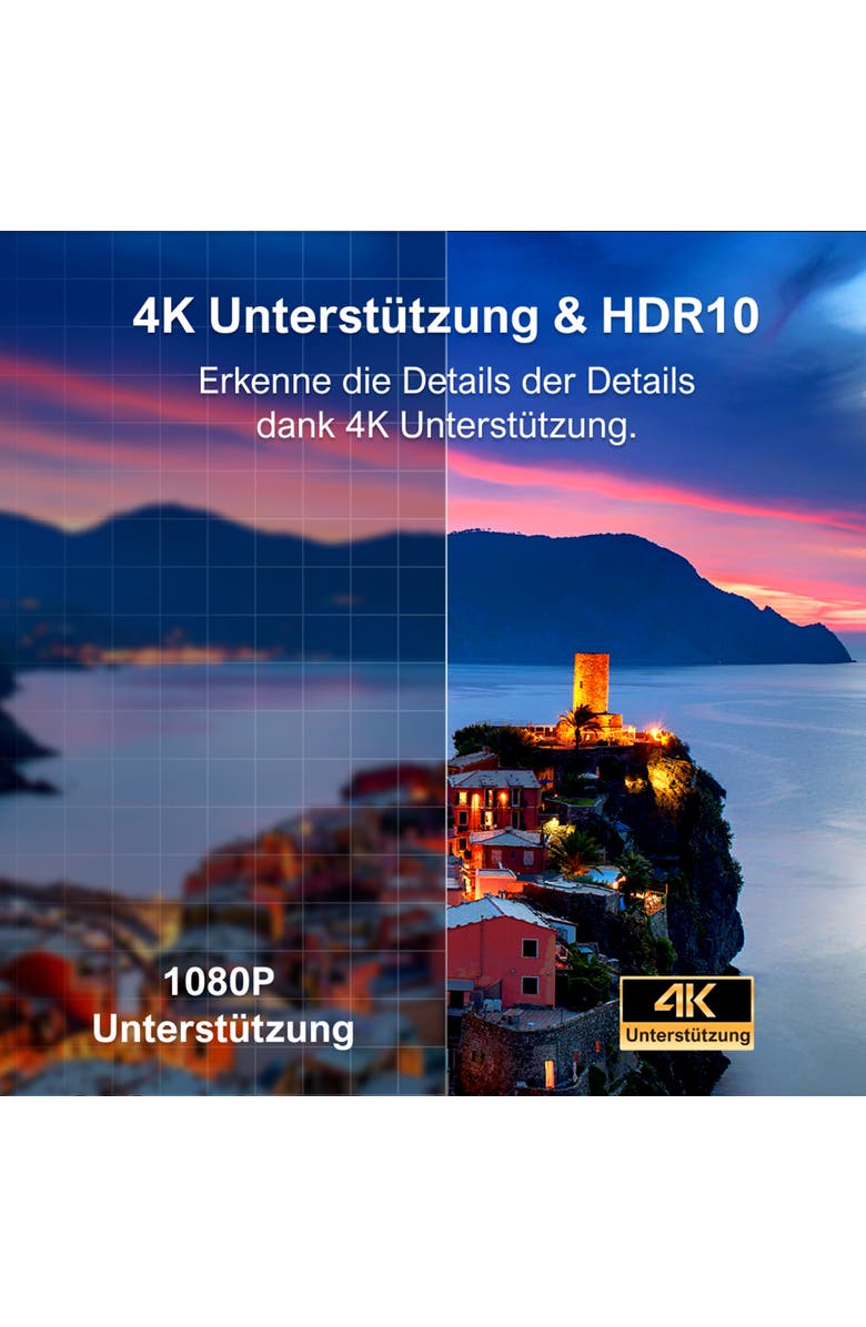 Ultimea Projector 4K decoding 900 ANSI Lumens Obstacle Avoidance 6D Keystone WiFi Apollo P60, Alternate, color, Black