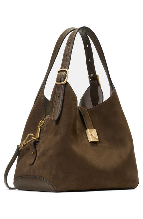 Kate Spade New York Deco Pebble Leather And Suede Shoulder Bag