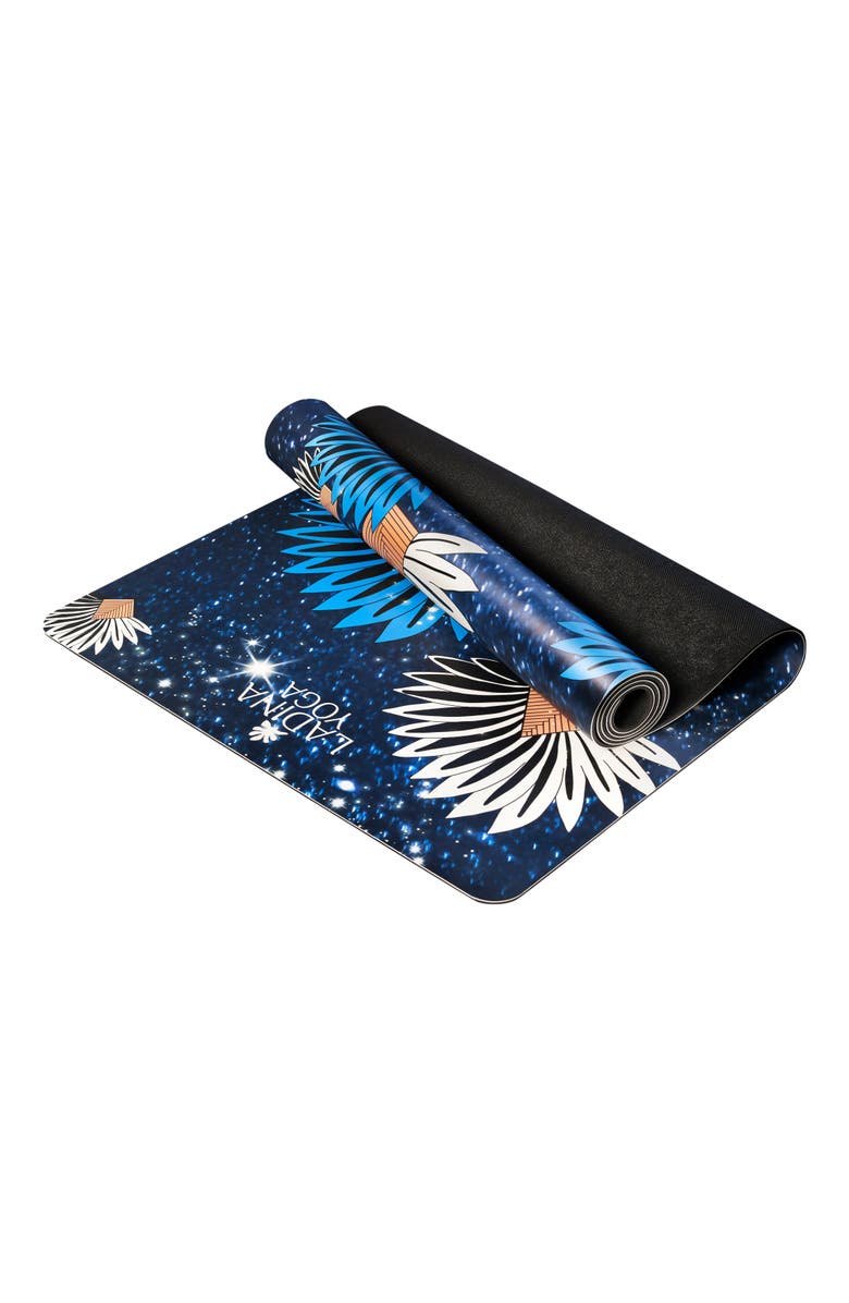 Zanatany Concepts Ravinala - Sustainable Yoga Mat, Alternate, color, Blue