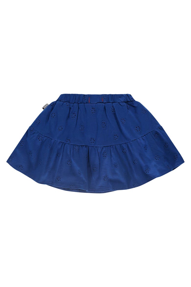 Allover Flower Eyelet Tiered Skirt, Alternate, color, Cobalt