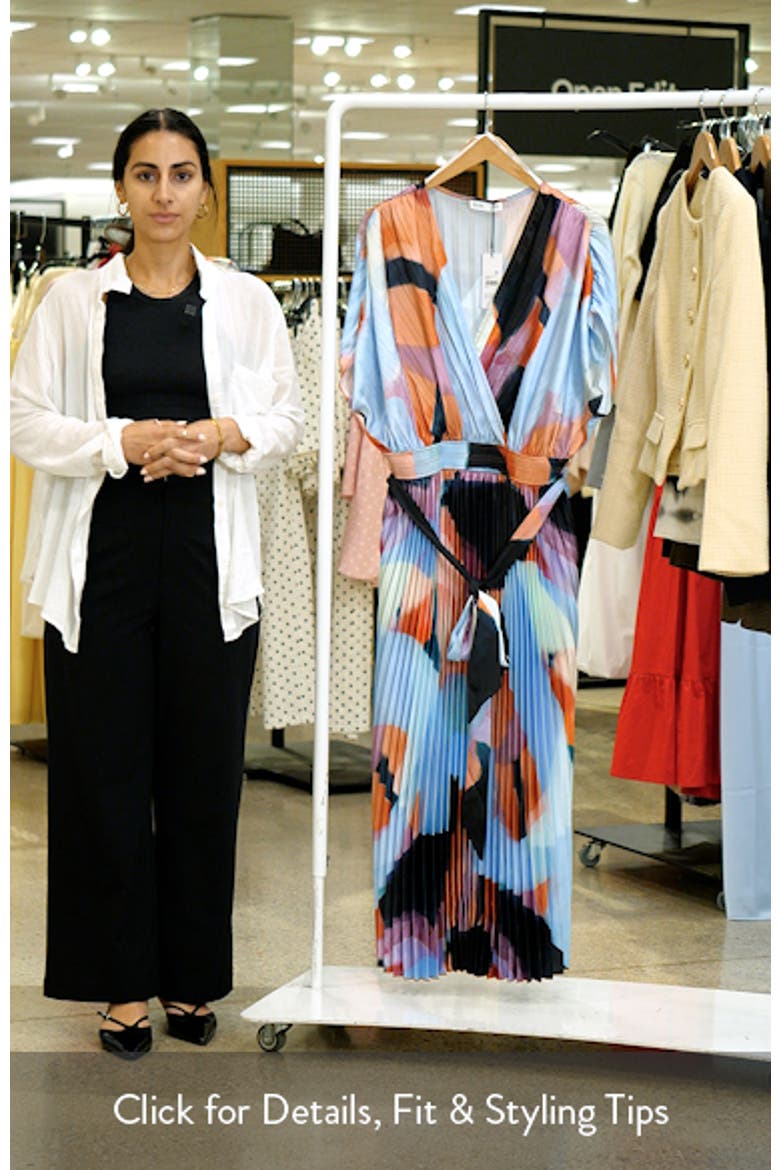 Hailey Abstract Print Midi Dress video