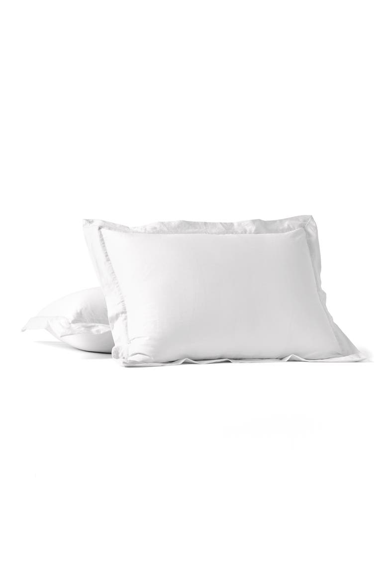 Cloud Soft Organic Cotton Sateen Pillow Sham, Main, color, ALPINE WHITE