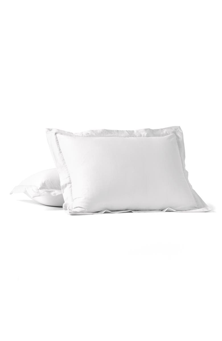 Coyuchi Cloud Soft Organic Cotton Sateen Pillow Sham, Main, color, Alpine White