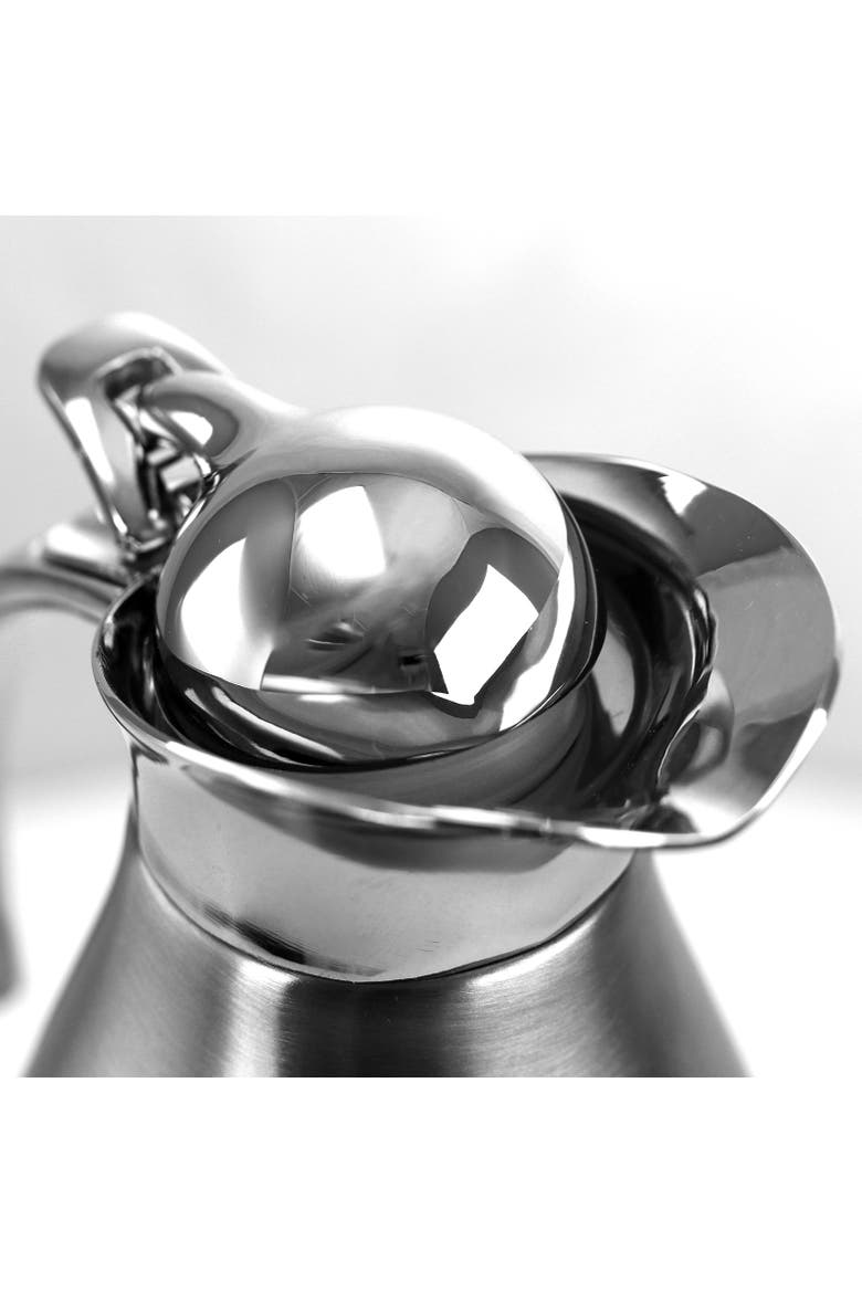 2L Deluxe Stainless Steel Thermal Beverage Carafe for Coffee and Tea, Alternate, color, Silver
