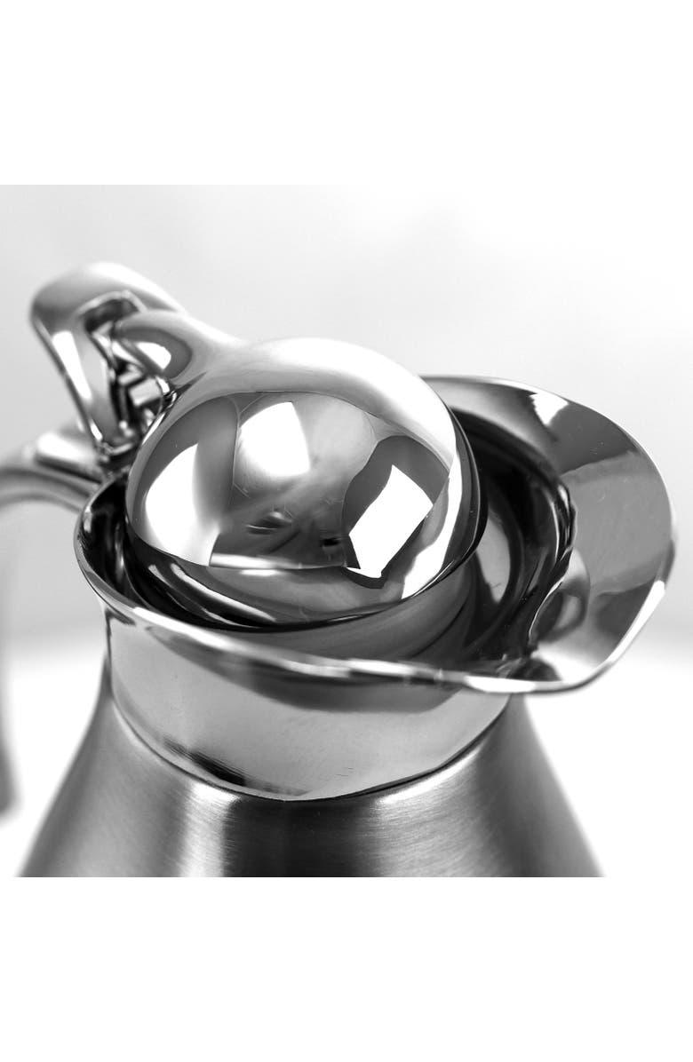 Megachef 2L Deluxe Stainless Steel Thermal Beverage Carafe for Coffee and Tea, Alternate, color, Silver