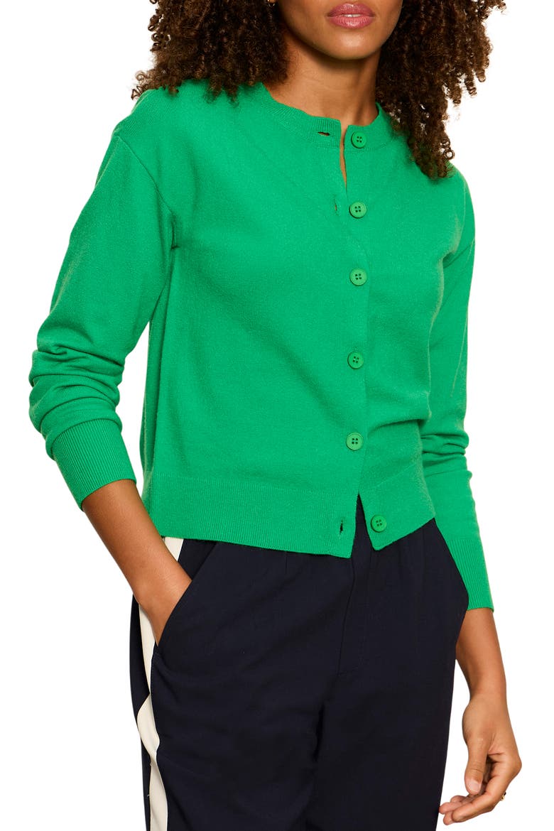 Must-Have Cardigan, Main, color, POP GREEN