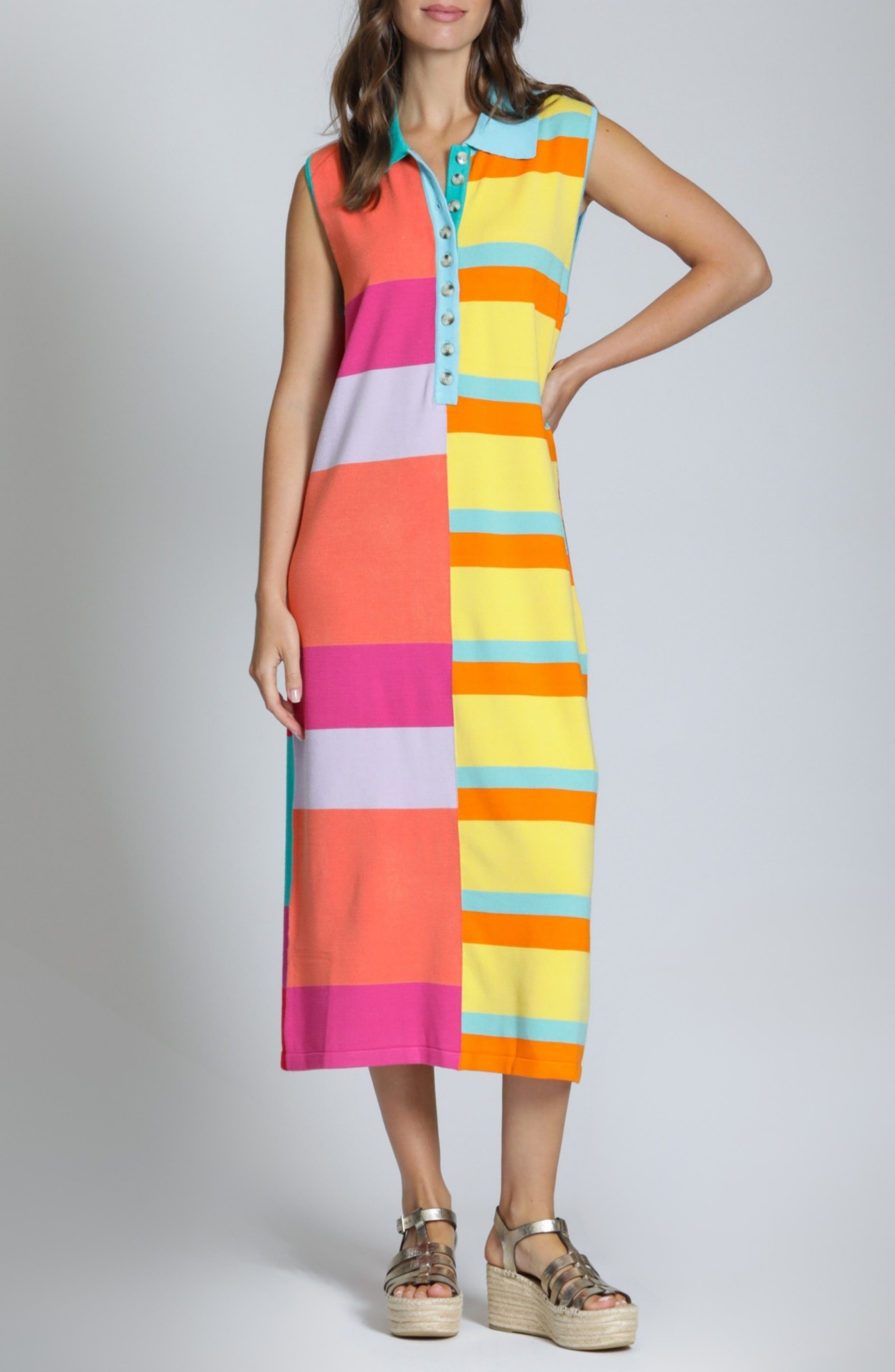 Stripe Polo Dress
