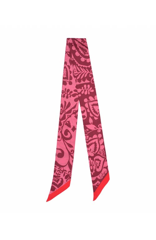 Echo Park Paisley Ribbon Scarf In Pink