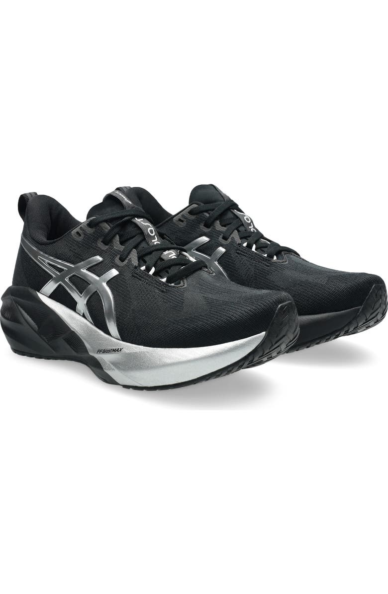 ASICS<sup>®</sup> NOVABLAST<sup>®</sup> 5 Platinum Running Shoe, Main, color, Platinum/ Black