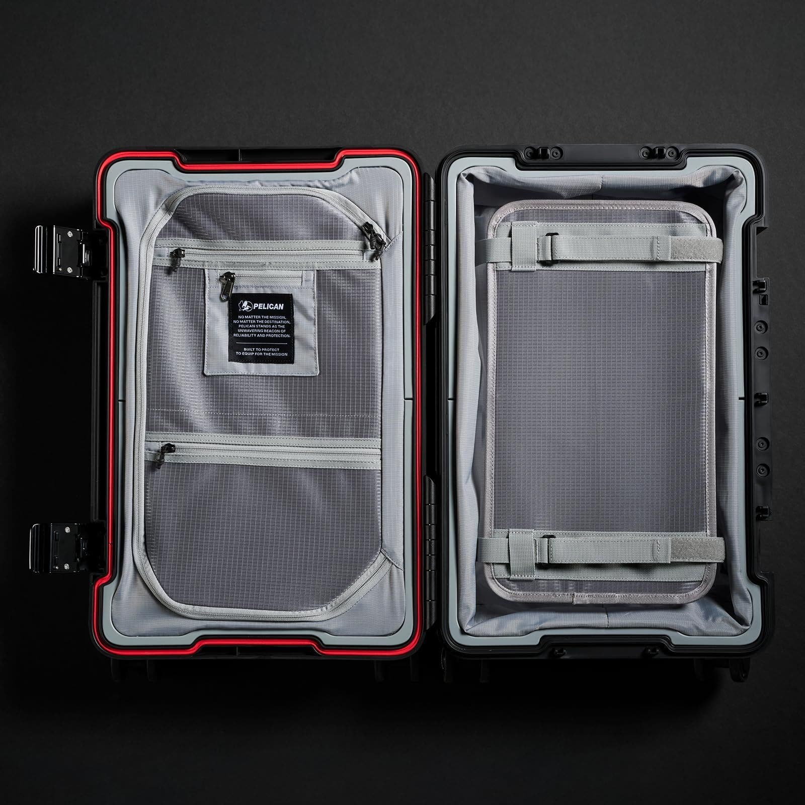 Pelican ATX Luggage Hard Case 25" Check in Luggage with Wheels, Alternate, color, Black