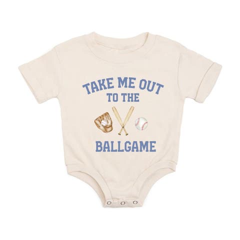 Take Me Out To The Ballgame Short Sleeve Romper (Baby)
