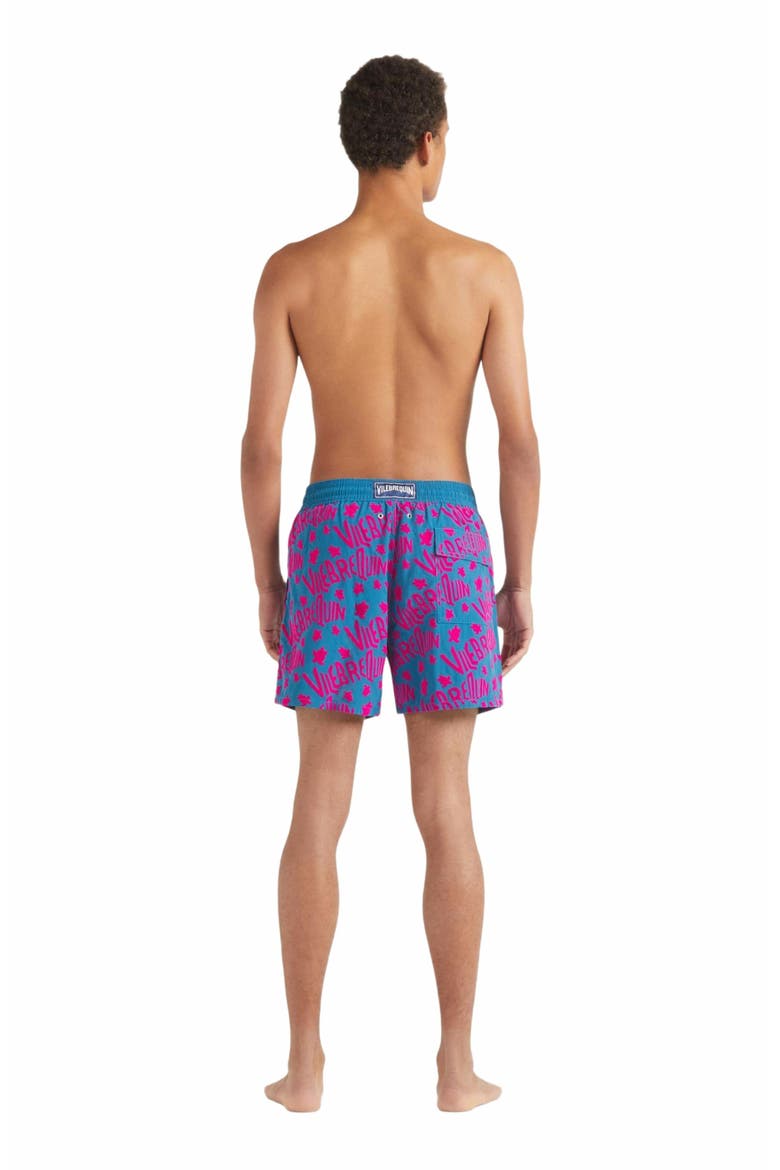 Men's Ronde Des Tortues Logo Swim Trunks, Alternate, color, PAON